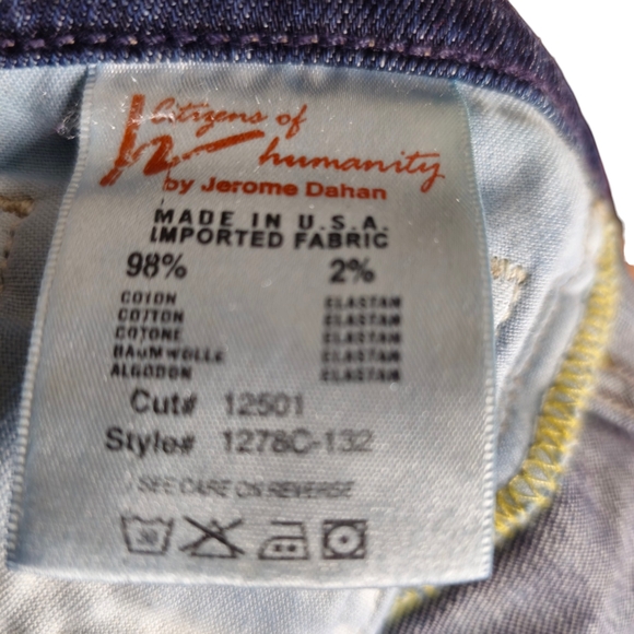 Citizens of Humanity Mens Size 30 Slim Straight Dark Wash. - Picture 7 of 8